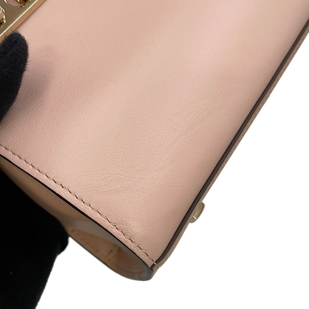 Delvaux Tempate Light Pink/Brown/Jasmin FlowerAA0435AAX0AIADP Leather Size Mini