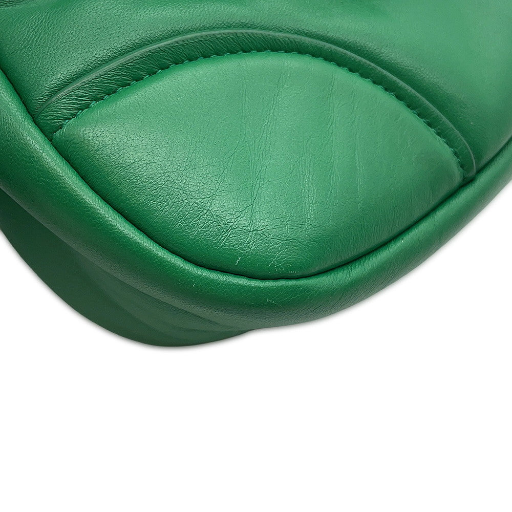PRADA Re-Edition 2002 Moon Handbag Green1BA381 Padded Nappa Leather