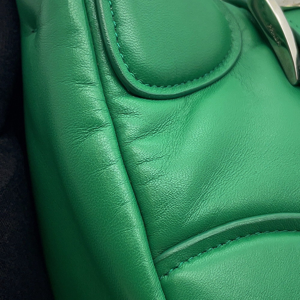 PRADA Re-Edition 2002 Moon Handbag Green1BA381 Padded Nappa Leather