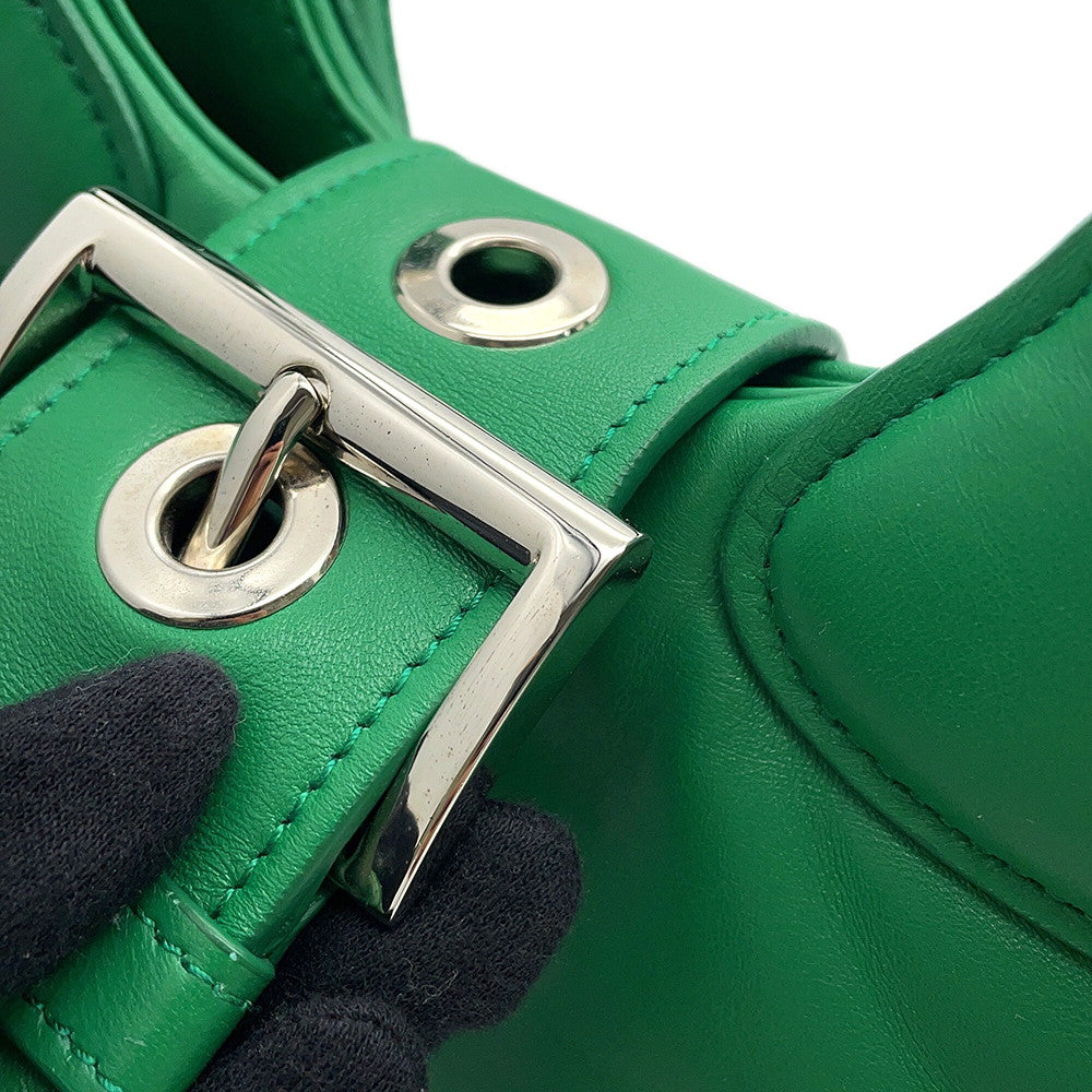 PRADA Re-Edition 2002 Moon Handbag Green1BA381 Padded Nappa Leather