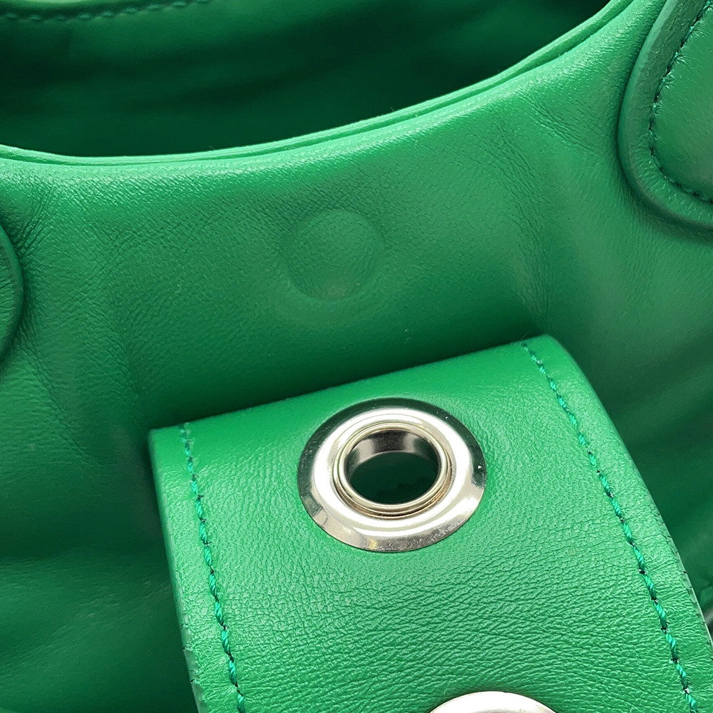 PRADA Re-Edition 2002 Moon Handbag Green1BA381 Padded Nappa Leather