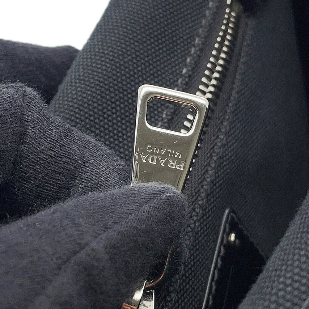 PRADA Canapa Black1BG350 Canvas Wood