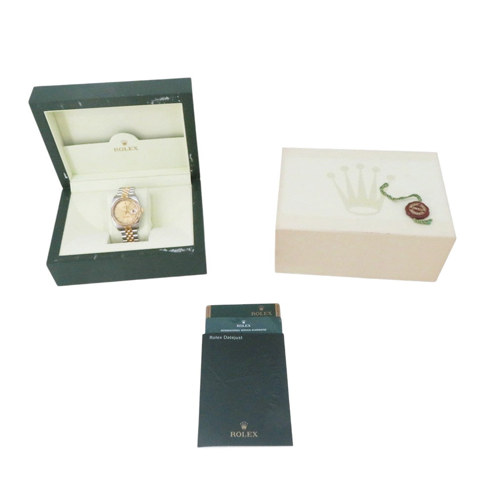 ROLEX Datejust W36mm Stainless Steel K18YG Champagne Dial116233