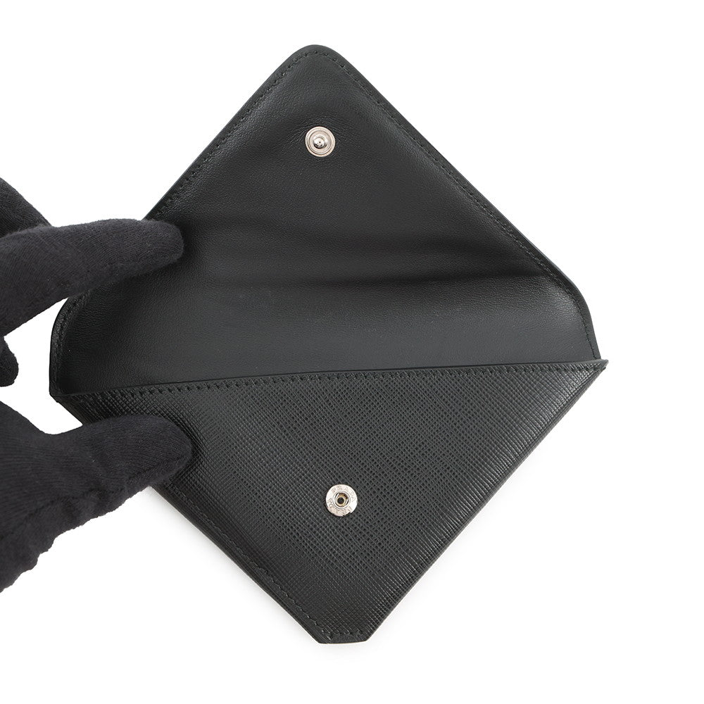 PRADA Triangle Pouch Neck Strap Black1TL445 Saffiano LeatherLeather