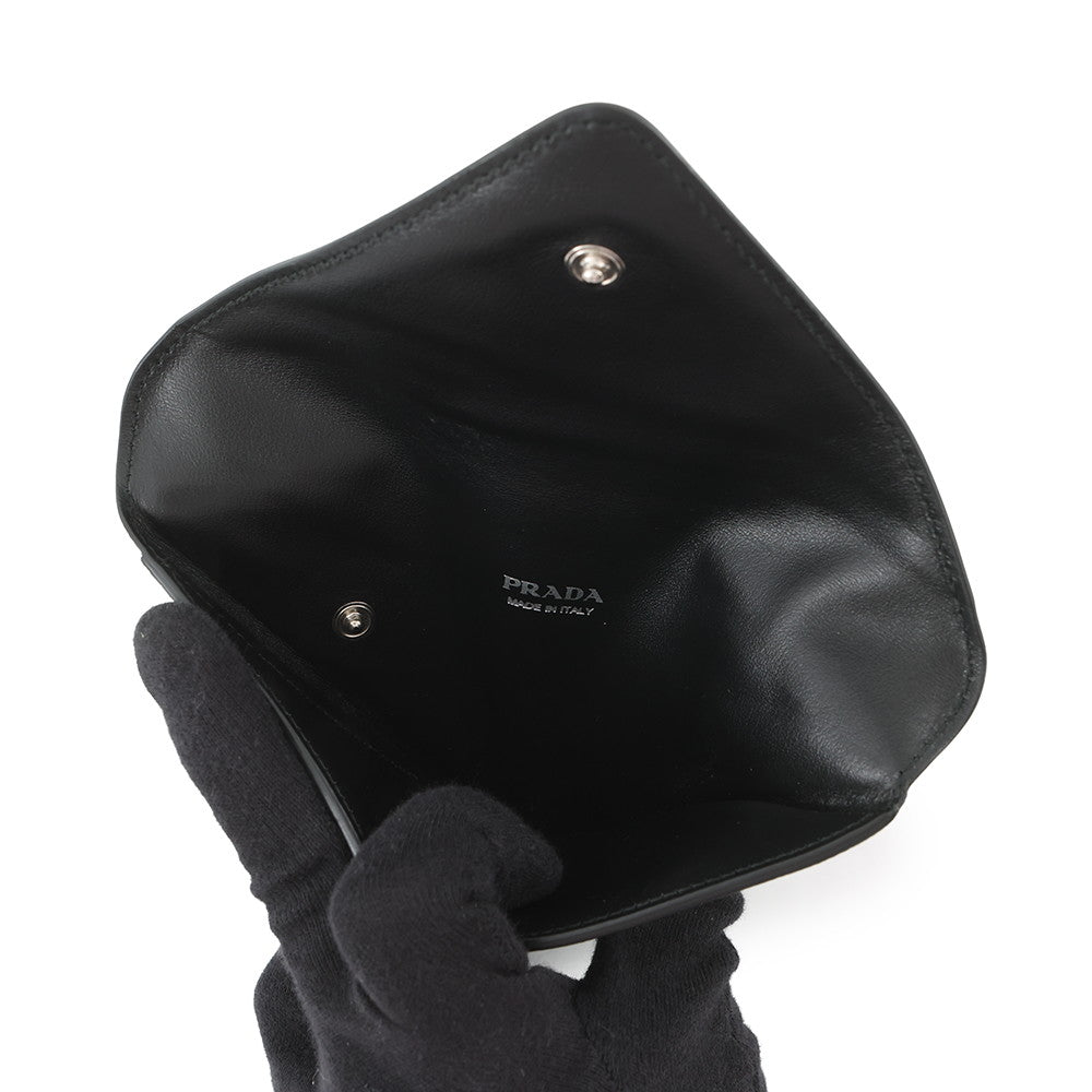 PRADA Triangle Pouch Neck Strap Black1TL445 Saffiano LeatherLeather