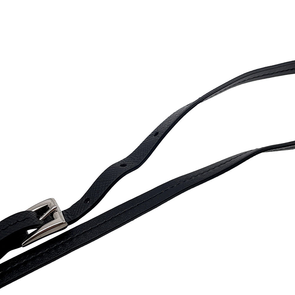 PRADA Triangle Pouch Neck Strap Black1TL445 Saffiano LeatherLeather