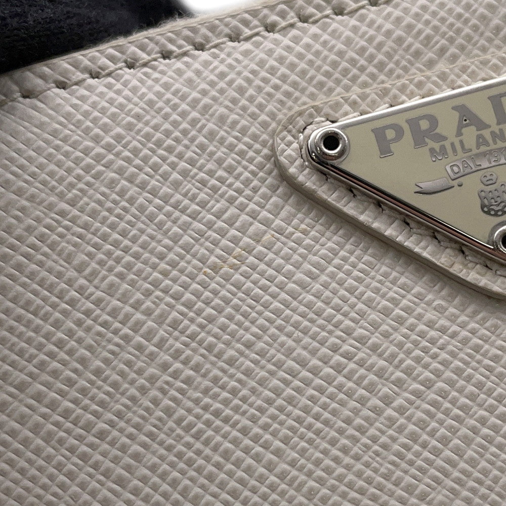 PRADA ShoulderPouch Ivory2TT105 Saffiano LeatherLeather