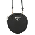 PRADA Tessuto Pocket Shoulder Pouch Black1TT129 Nylon