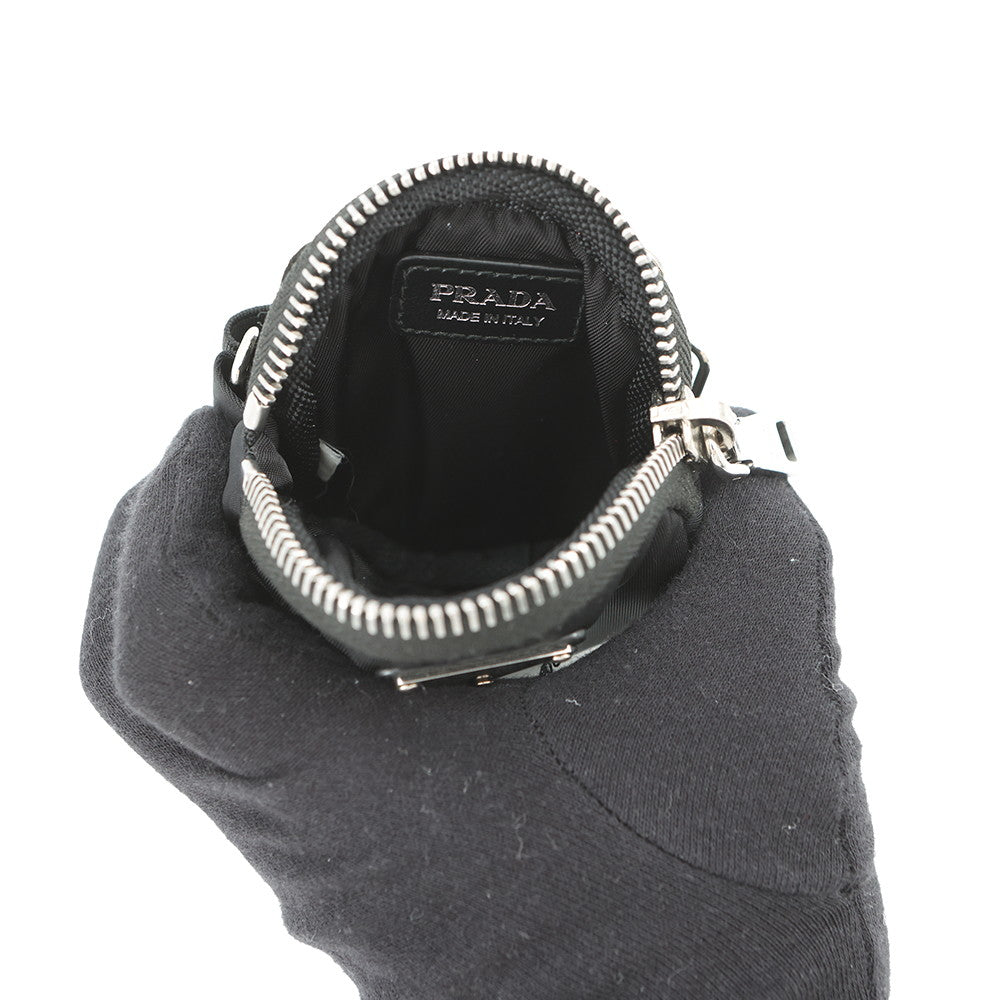 PRADA Tessuto Pocket Shoulder Pouch Black1TT129 Nylon