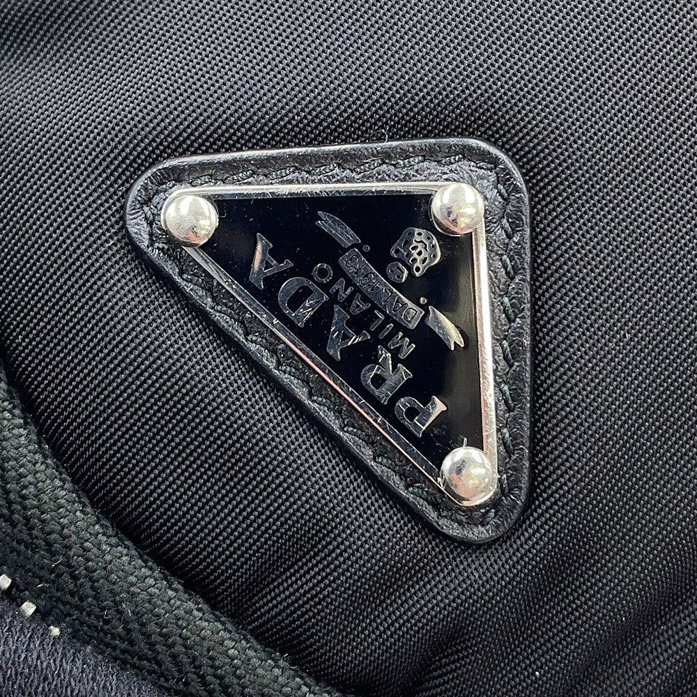 PRADA Tessuto Pocket Shoulder Pouch Black1TT129 Nylon