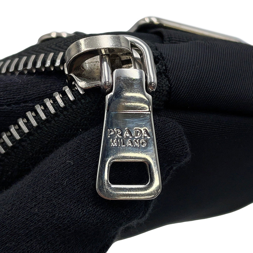 PRADA Tessuto Pocket Shoulder Pouch Black1TT129 Nylon