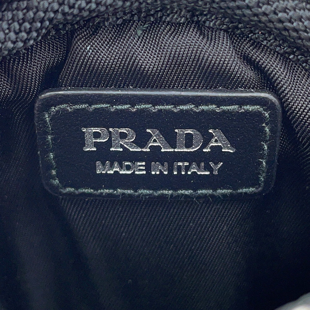 PRADA Tessuto Pocket Shoulder Pouch Black1TT129 Nylon