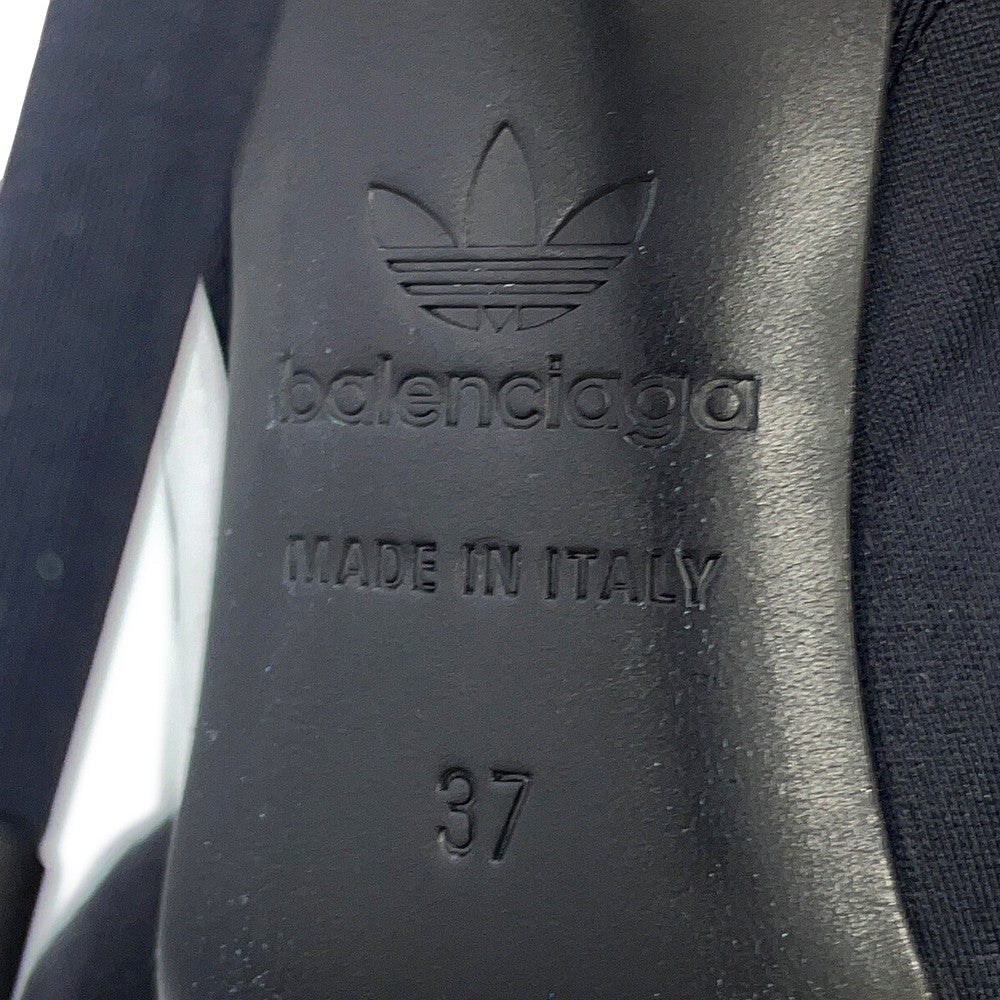 BALENCIAGA Adidas collaboration Knife over-the-knee boots Black/White724074 Polyester Size 37