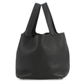 HERMES Picotin Lock Black Taurillon Clemence Size MM