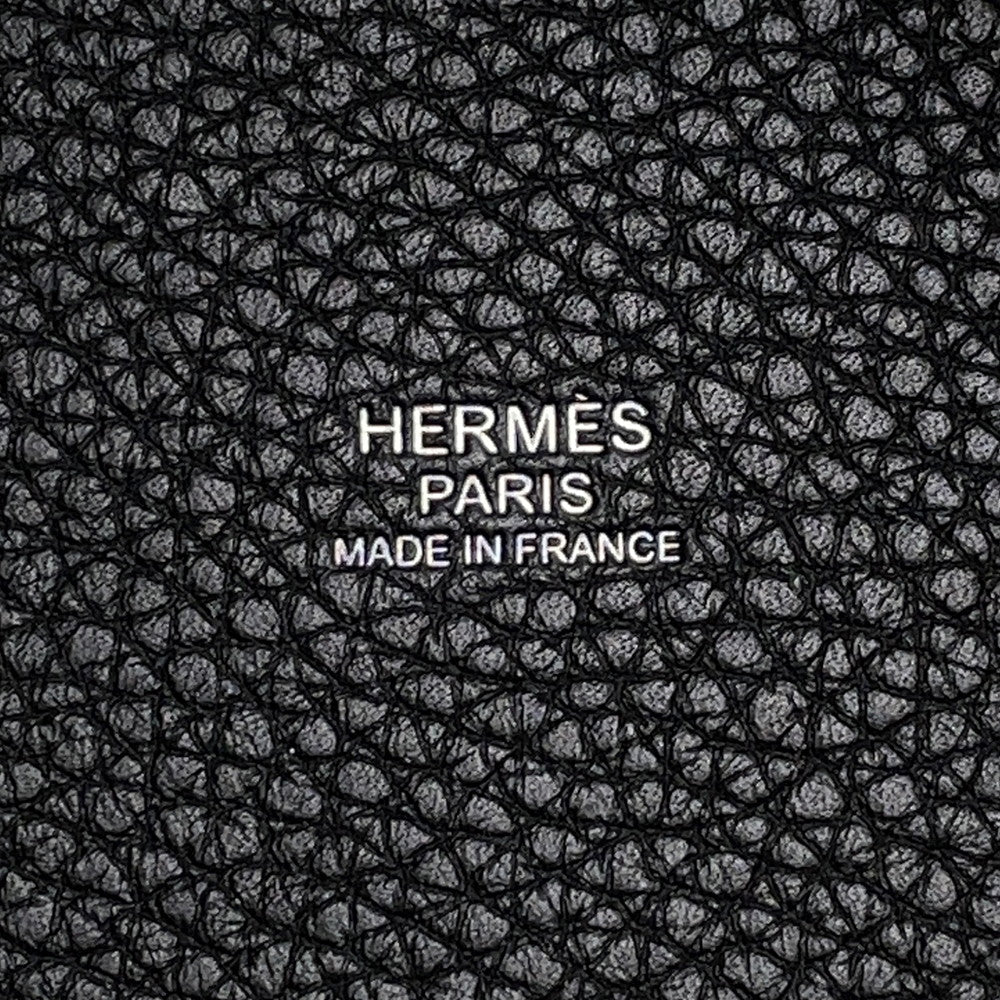 HERMES Picotin Lock Black Taurillon Clemence Size MM