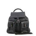 GUCCI Bamboo Backpack Black370833 Leather