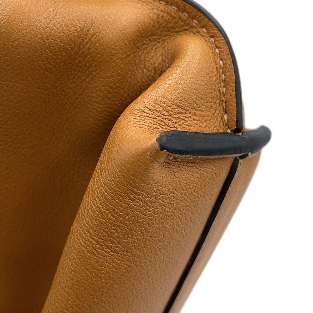 LOEWE Flamenco Clutch Shoulder Bag BrownA411FC6X01 Leather Size Nano