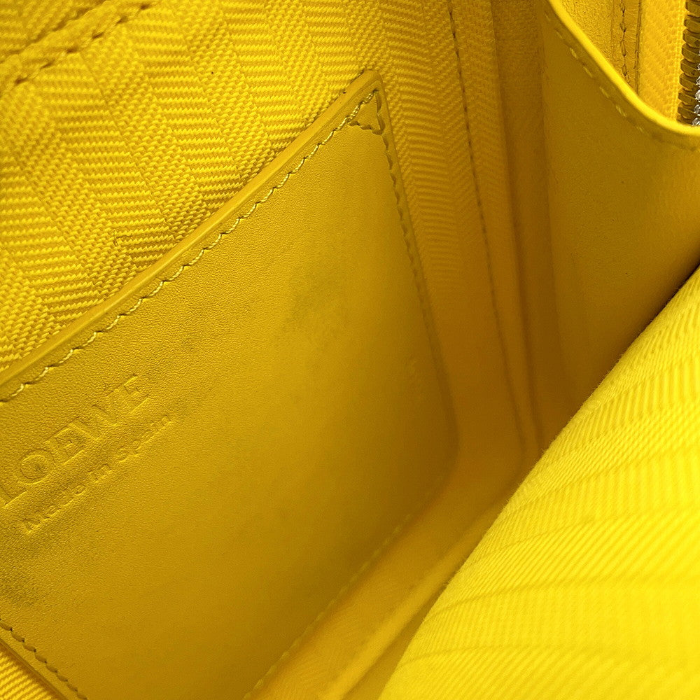 LOEWE Anagram Shoulder Bag YellowC565S59X01 Leather