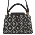LOUIS VUITTON SINCE1854 Capucines BlackM57358 Calf Leather Size MM