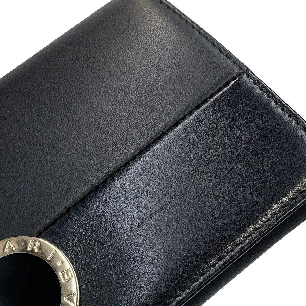 BVLGARI BVLGARIBVLGARI Long Wallet Black284691 Leather