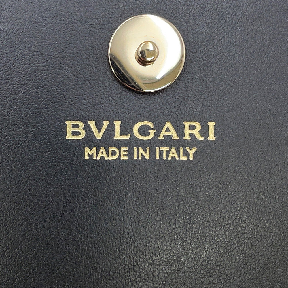 BVLGARI BVLGARIBVLGARI Long Wallet Black284691 Leather