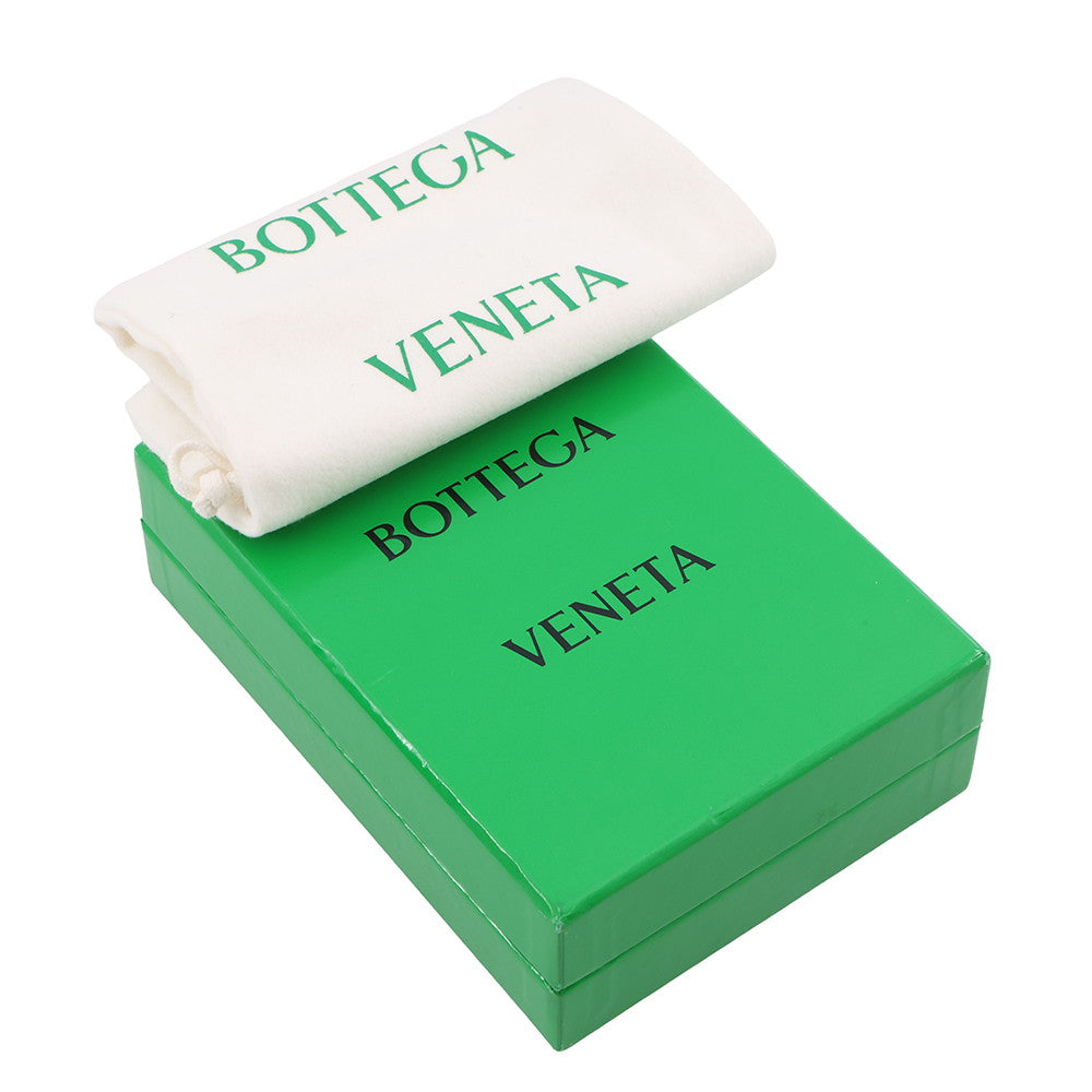 Bottega Veneta Maxi INTRECCIATO Cassette Bi-fold Wallet Orange Leather