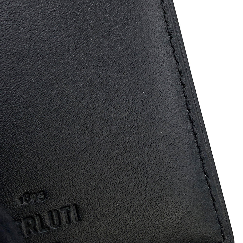 Berluti Calligraphy Espace Flap Long Wallet Brown Leather