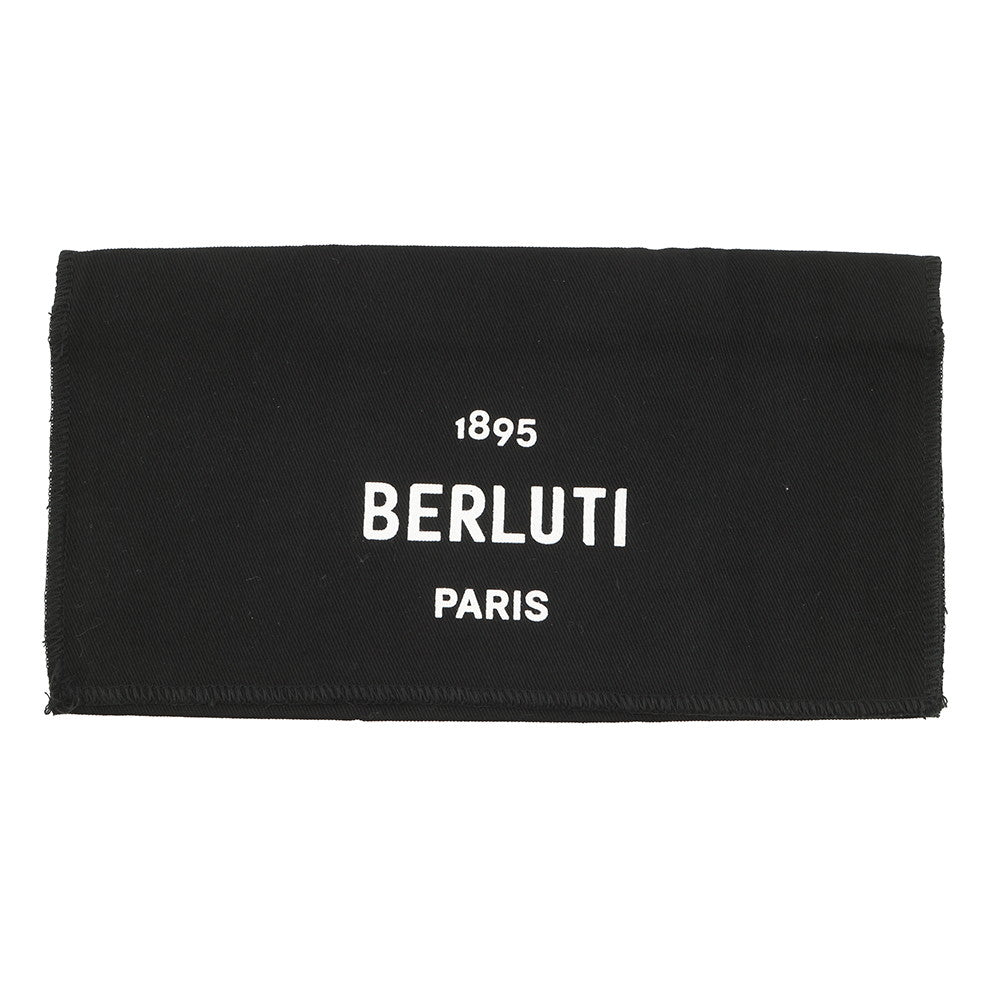 Berluti Calligraphy Espace Flap Long Wallet Brown Leather