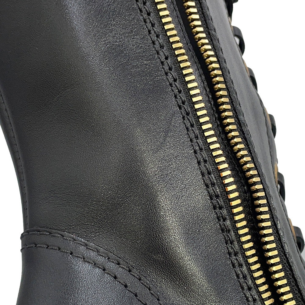 TOD’S lace-up mid-boots BlackXXW64A0X020GOCB999 Leather Size 35