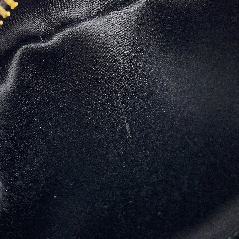 MIUMIU Crossbody Bag Black Leather Size 70