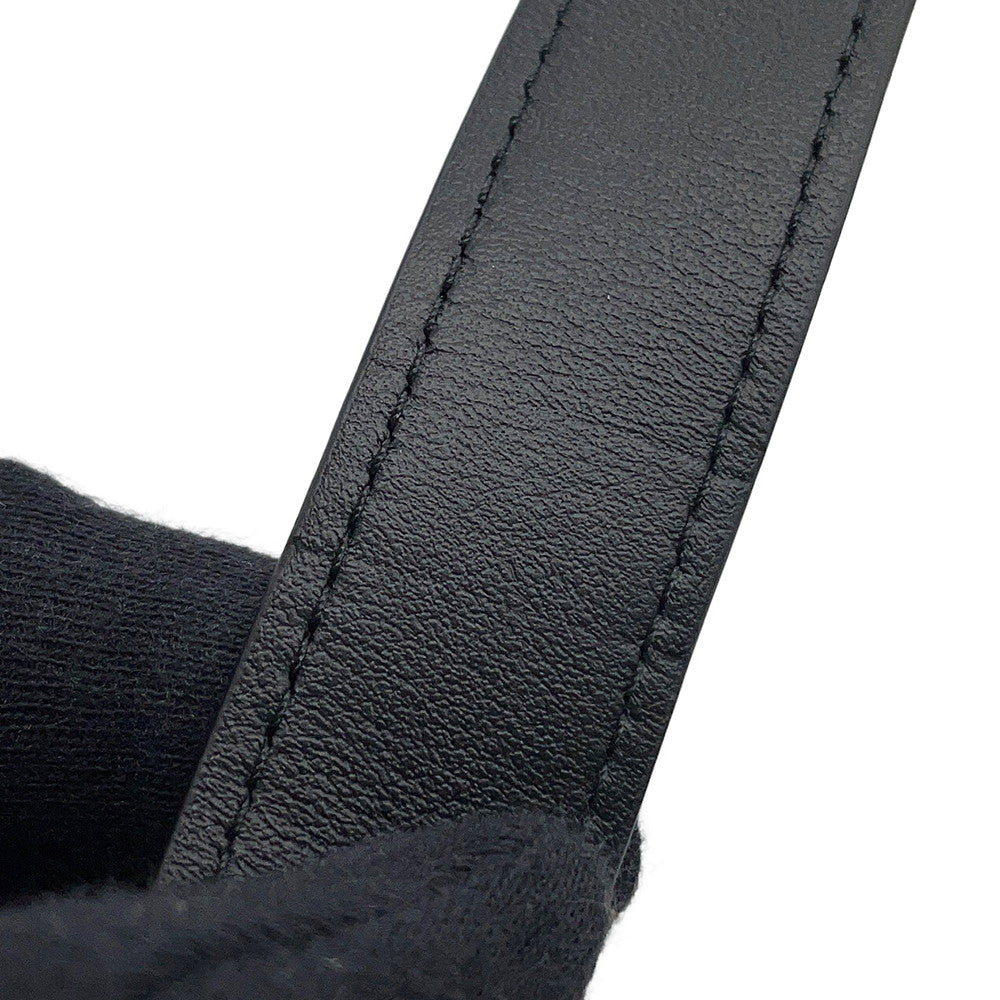 MIUMIU Crossbody Bag Black Leather Size 70