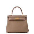 HERMES Kelly Retourne Etoupe Togo Leather Size 25