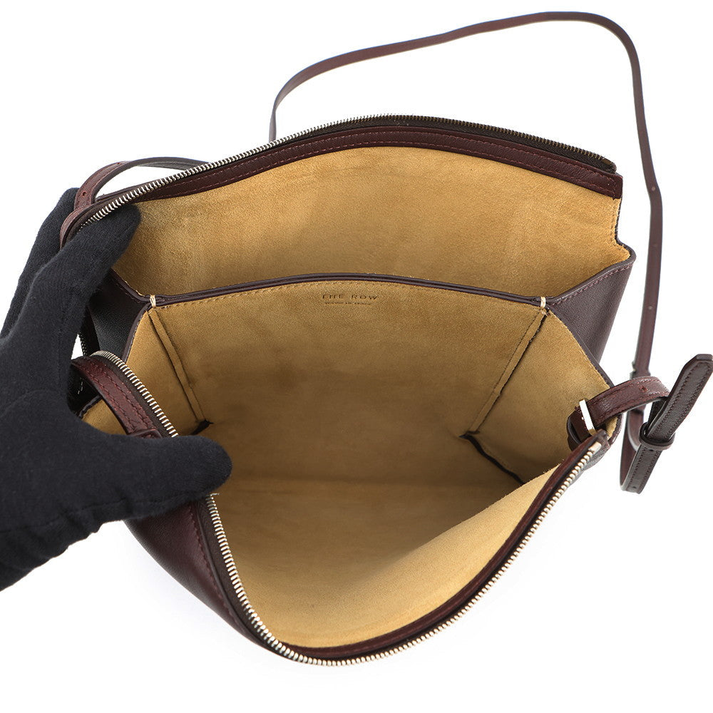 The Row NU TWIN Shoulder Bag BordeauxW1235 Leather