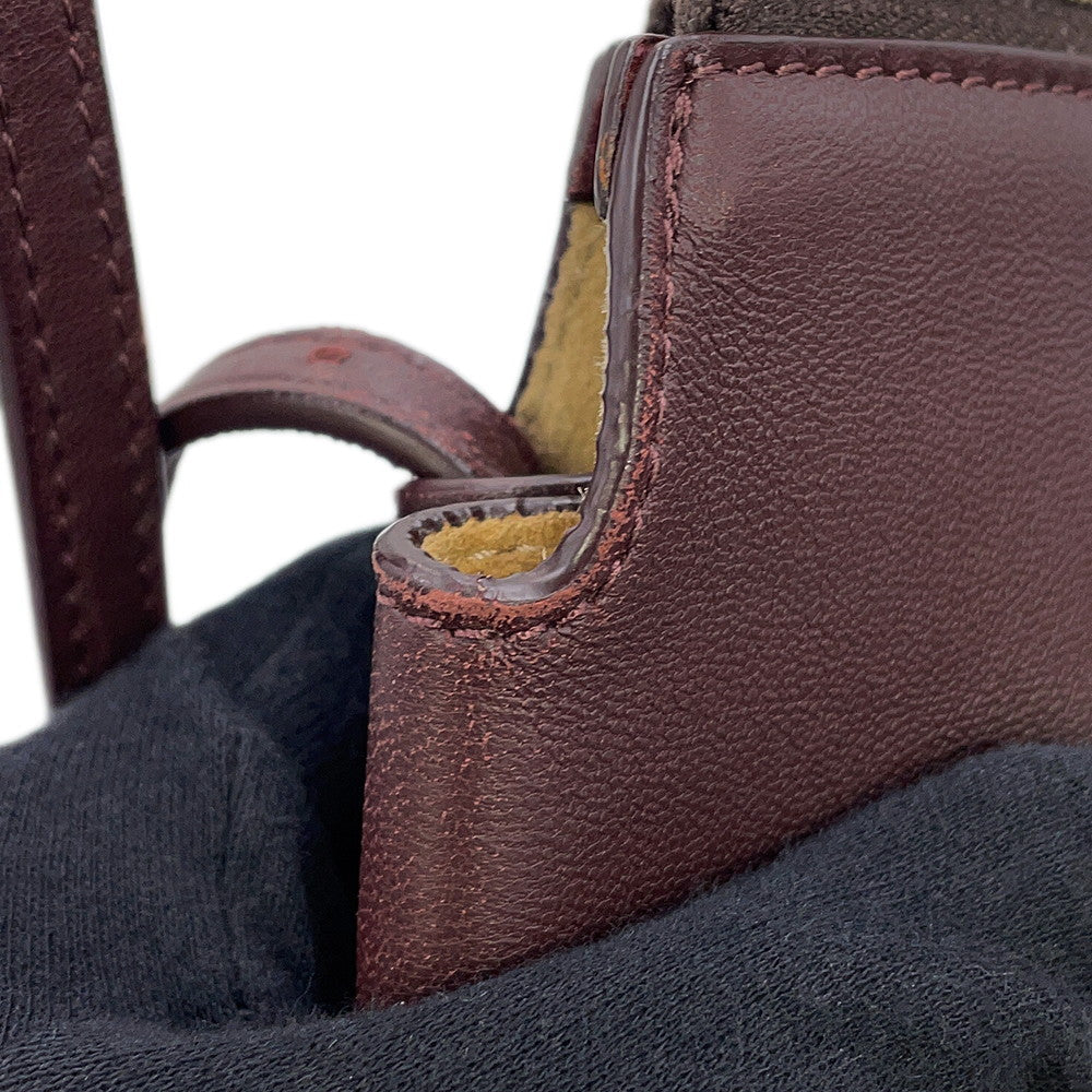 The Row NU TWIN Shoulder Bag BordeauxW1235 Leather