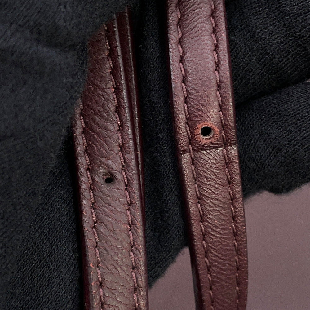 The Row NU TWIN Shoulder Bag BordeauxW1235 Leather