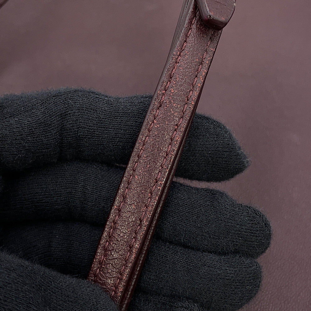 The Row NU TWIN Shoulder Bag BordeauxW1235 Leather