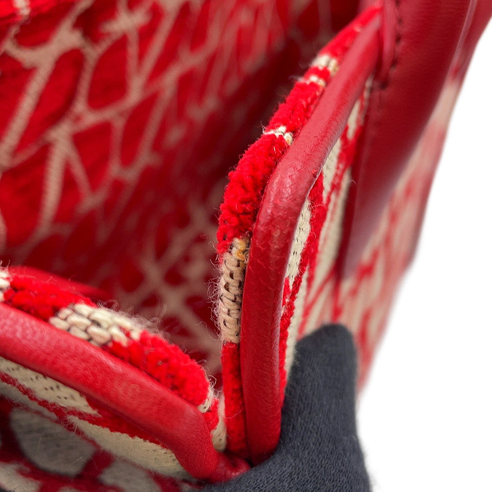 Valentino Garavani Le Quatrieme Toile Iconograph 2-Way Bag Beige/Red2W2B0L76HUJJ4A Canvas Leather