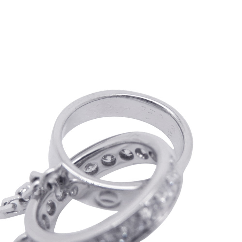 CARTIER Love Diamond Semi-Pave NecklaceB7013700 18K White Gold