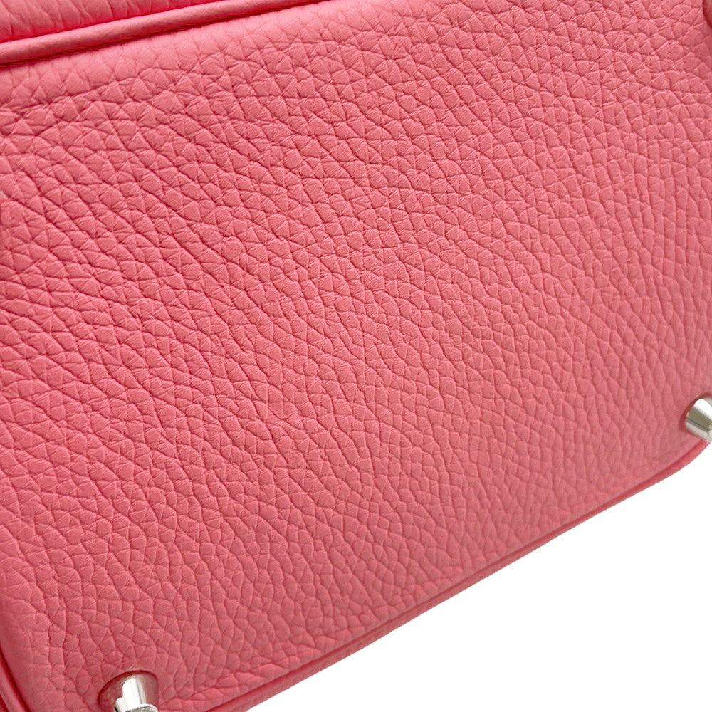 HERMES Picotin Padlock Rose Azalee Taurillon Clemence Size PM
