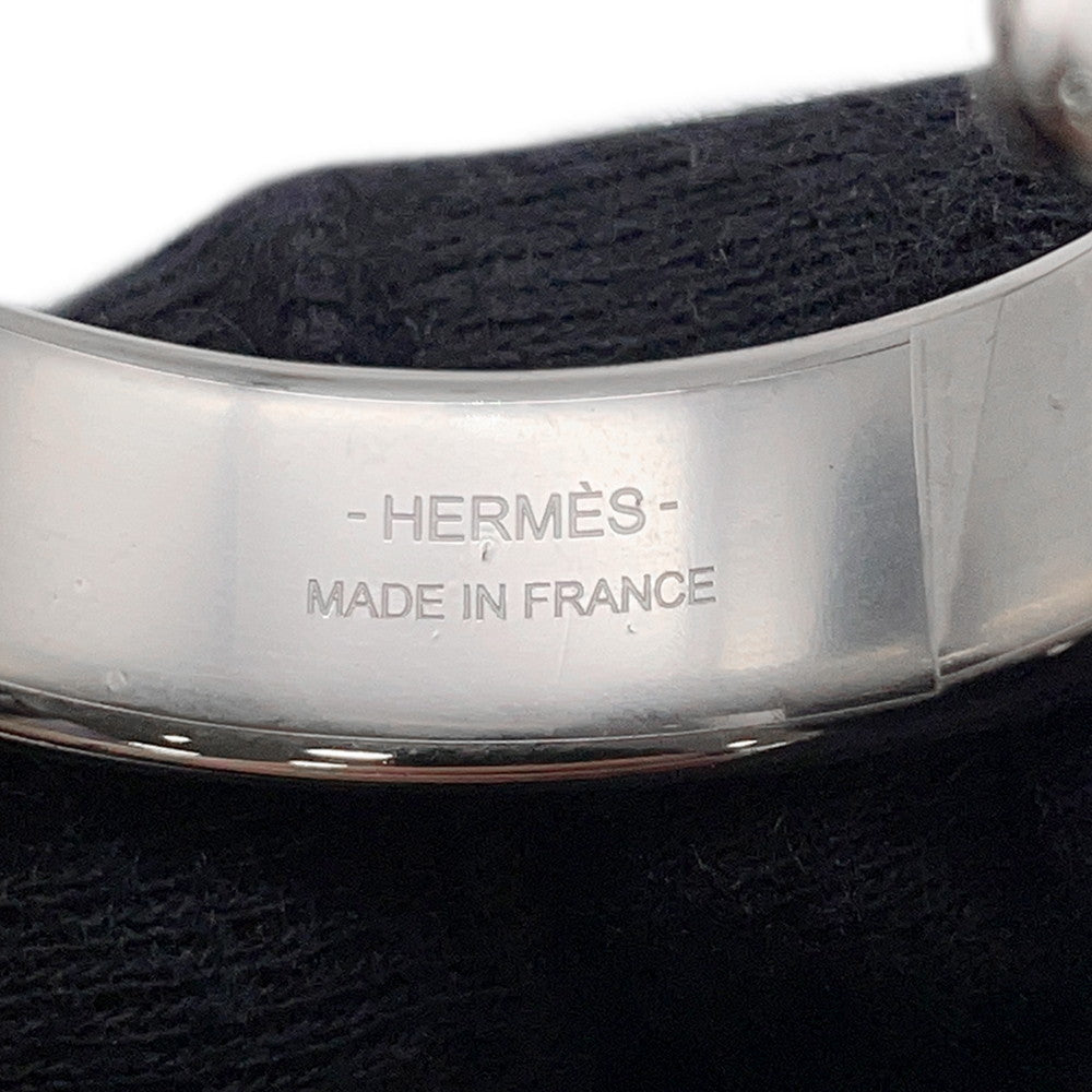 HERMES Olymp Earrings Etoupe Metal Epsom