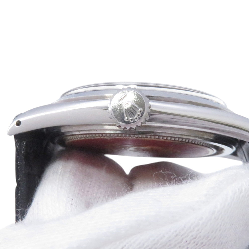 TUDOR Big Oyster W34mm Stainless Steel Leather Silver Dial7934
