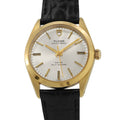 TUDOR Oyster Prince W35mm Gold Plated Leather Silver Dial9020