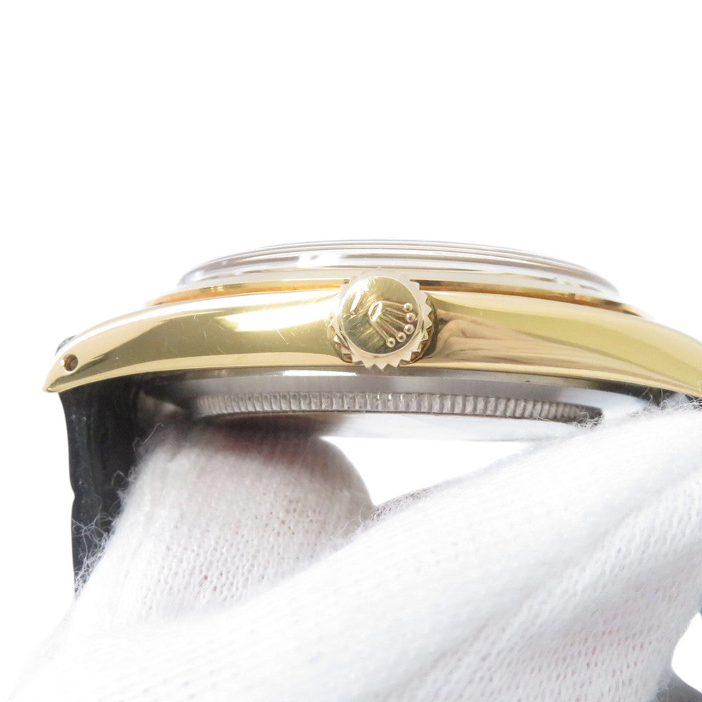 TUDOR Oyster Prince W35mm Gold Plated Leather Silver Dial9020