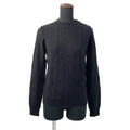 HERMES Knit Chaine d'AncrePattern long sleeve Size 36 Black2H2644D6 Wool 80% Cashmere20%