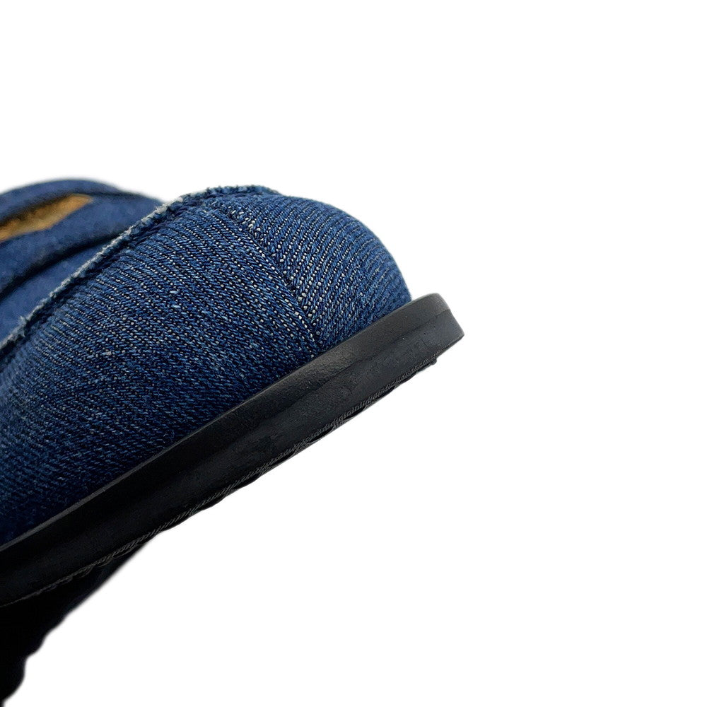 MIUMIU Coin loafers IndigoBlue5D061E Denim Size 36