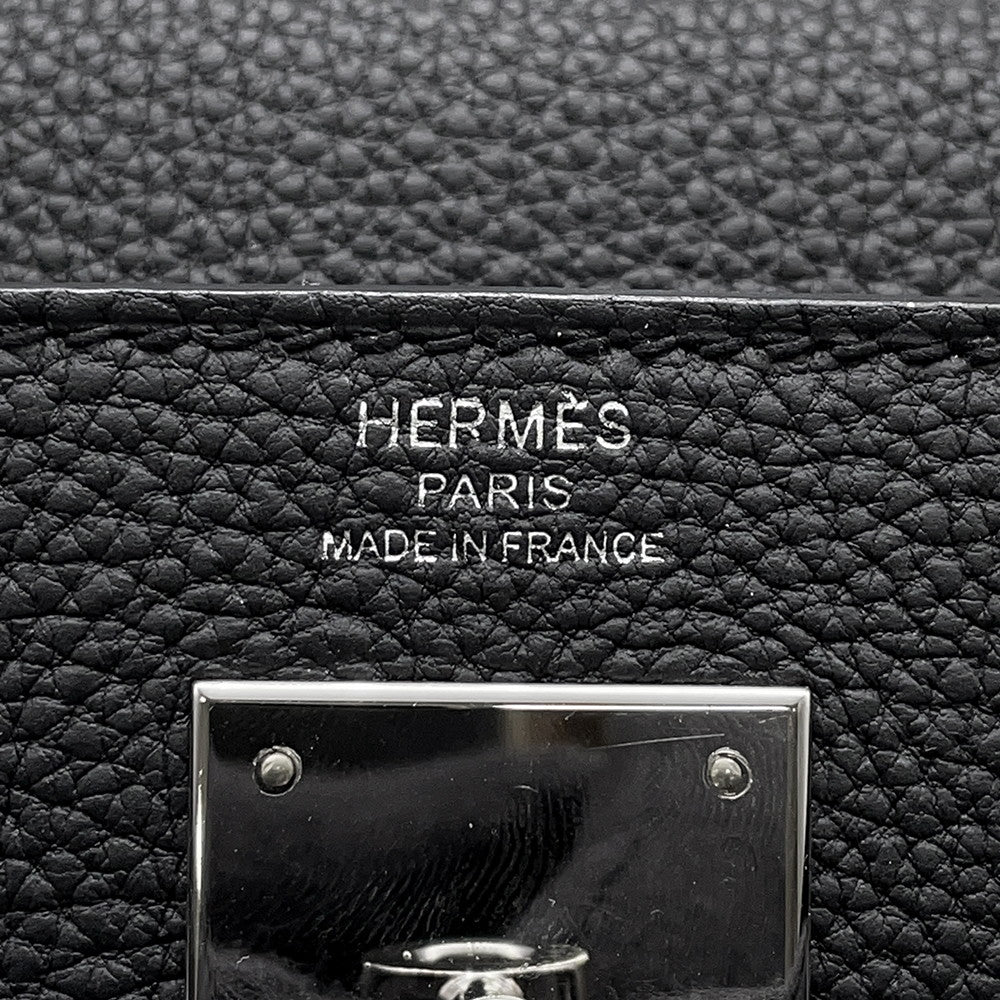 HERMES Kelly Retourne Black Togo Leather Size 28