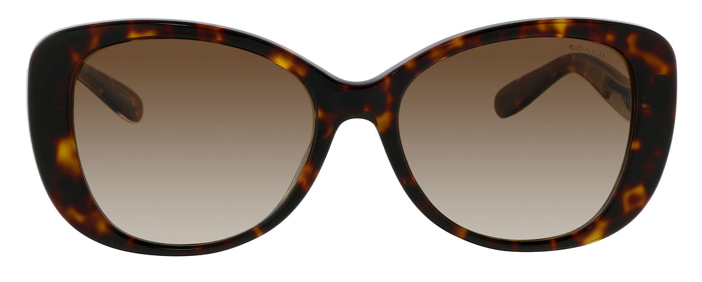 Coach 0HC8322 51203B Full Rim Dark Tortoise Square Sunglasses