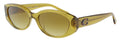 Coach 0HC8353U 57152L Full Rim Transparent Honey Rectangular Sunglasses