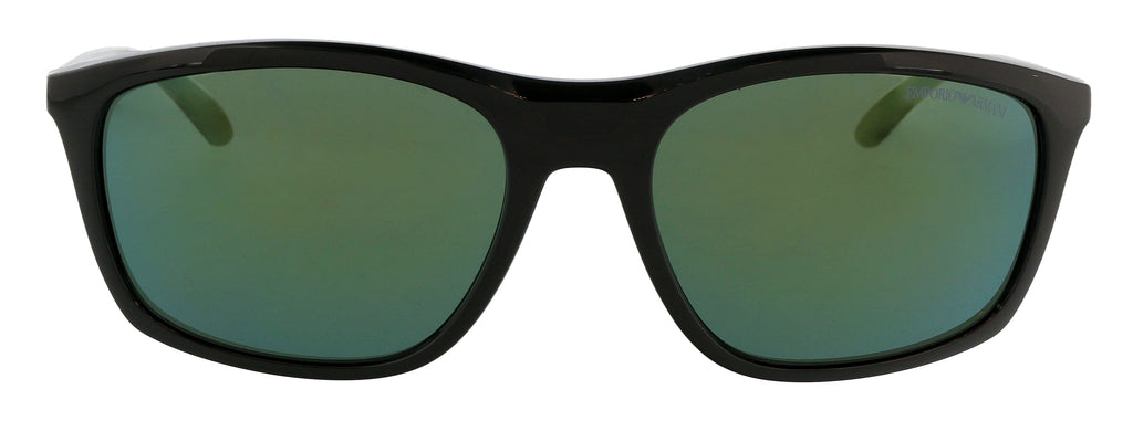 Emporio Armani 0EA4179 50176R Full Rim Black Rectangular Sunglasses