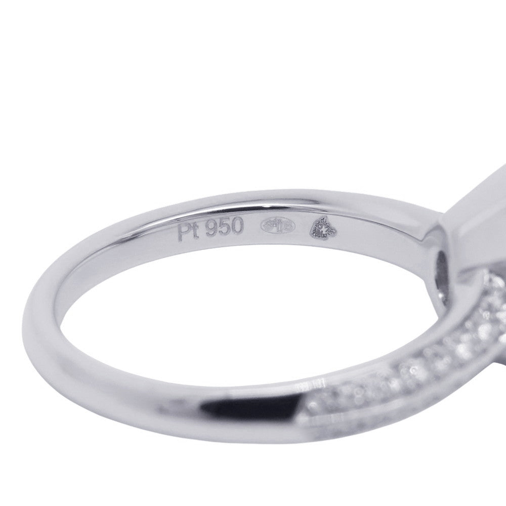 Boucheron Etoile de Paris Solitaire Ring Size 51/#11JSL00342 Pt950